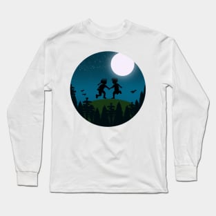 Kids on the night hills Long Sleeve T-Shirt